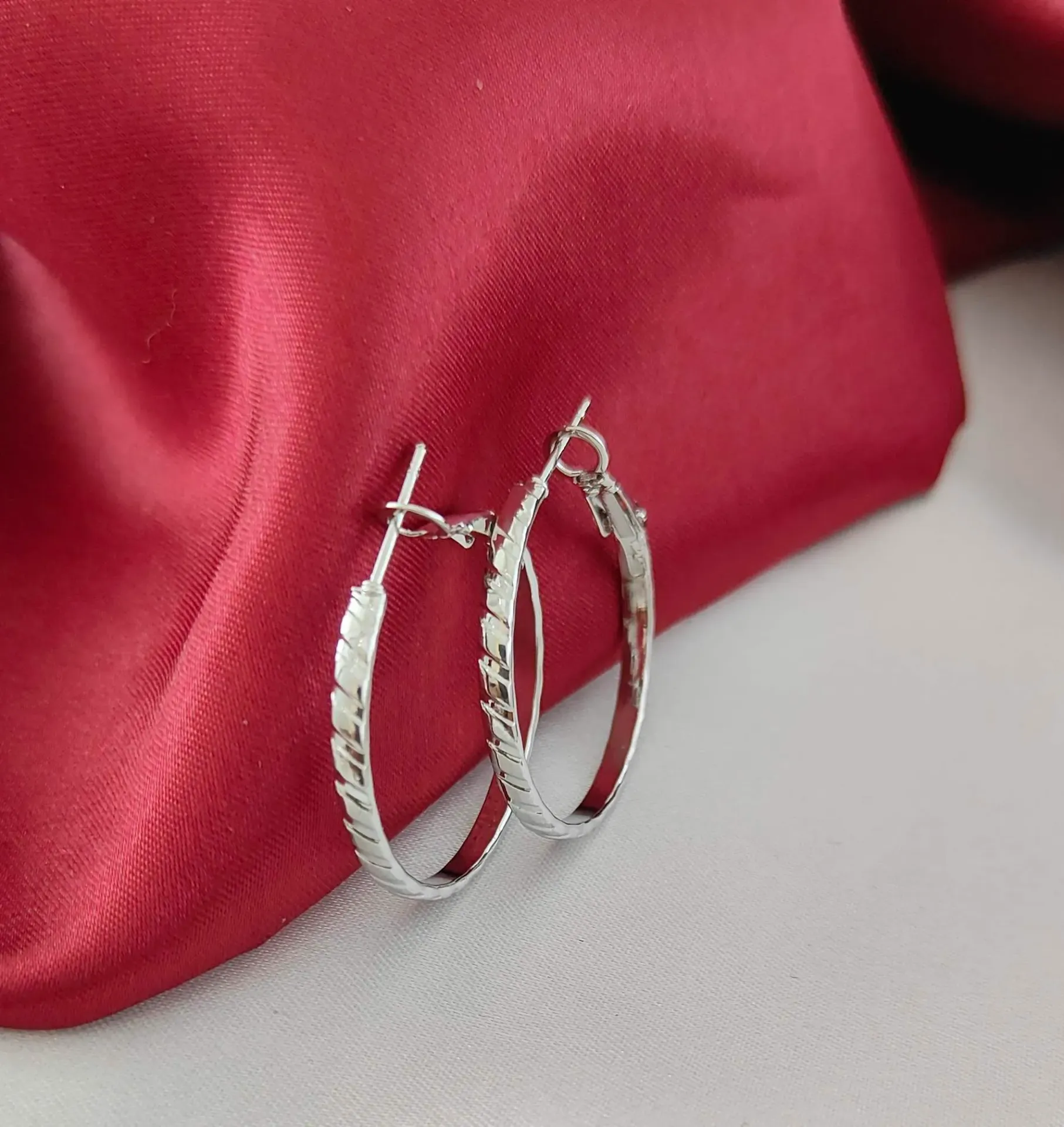 Textured Twisted Hoops 3 pairs