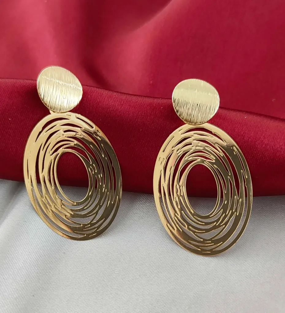 Abstract Concentric Oval Drops