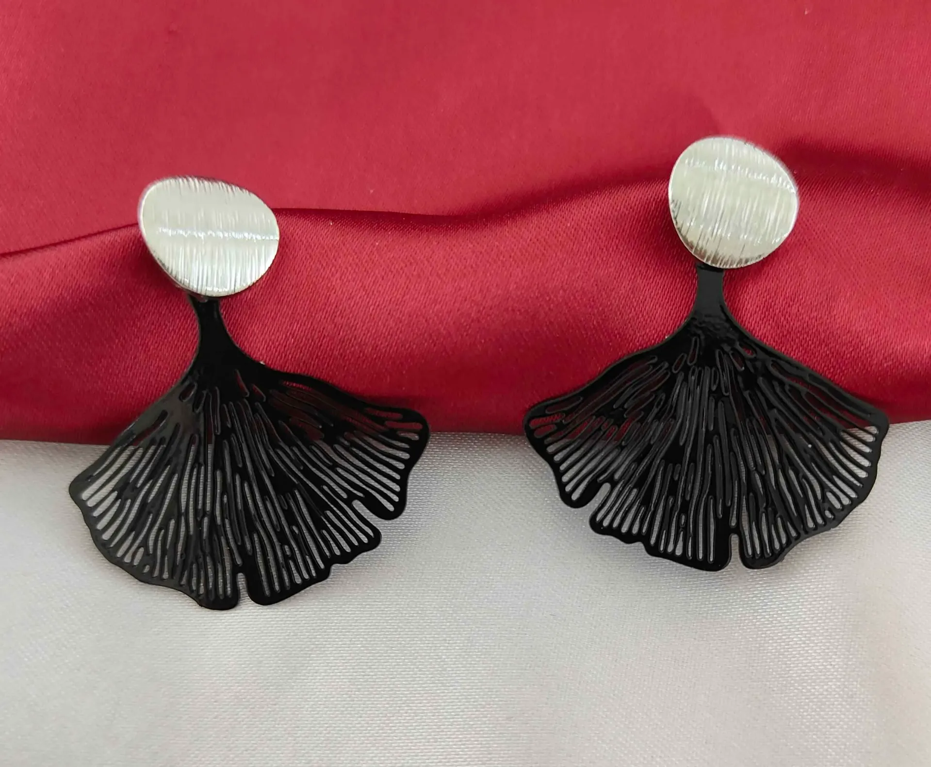 Ginkgo Leaf Filigree Drops