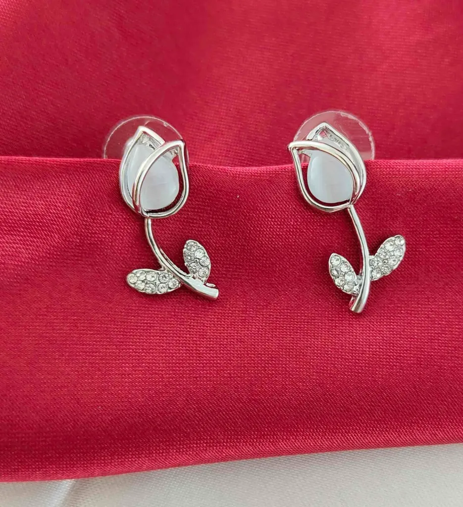 Tulip Motif Studs