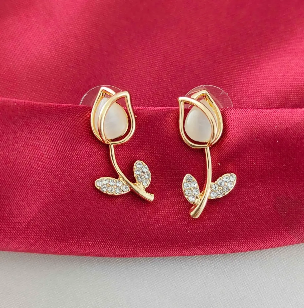 Tulip Motif Studs