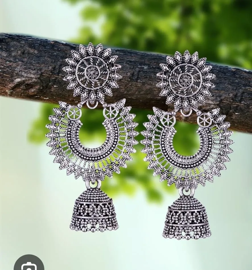 Black Metal Earrings