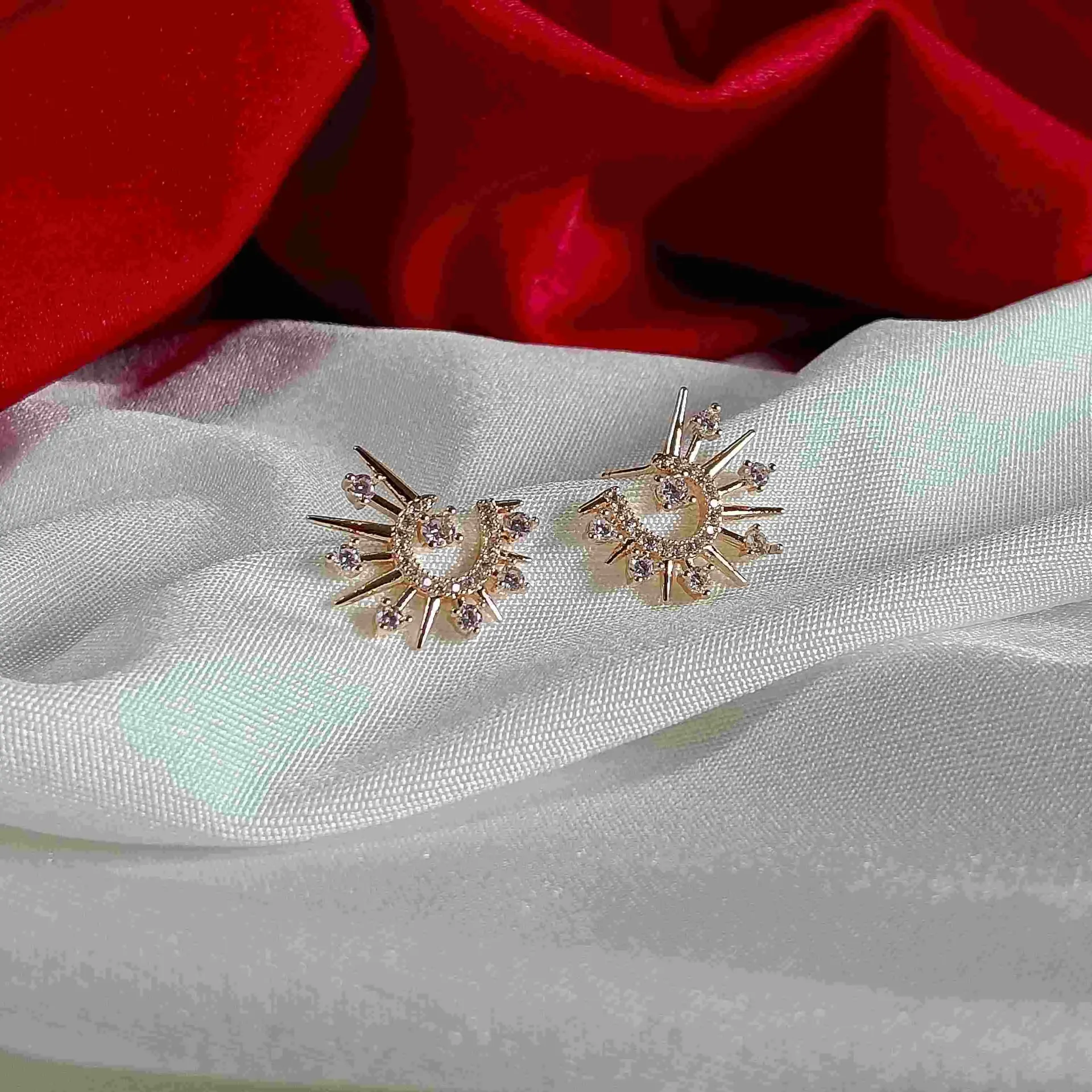 Sunburst Stud Earrings.