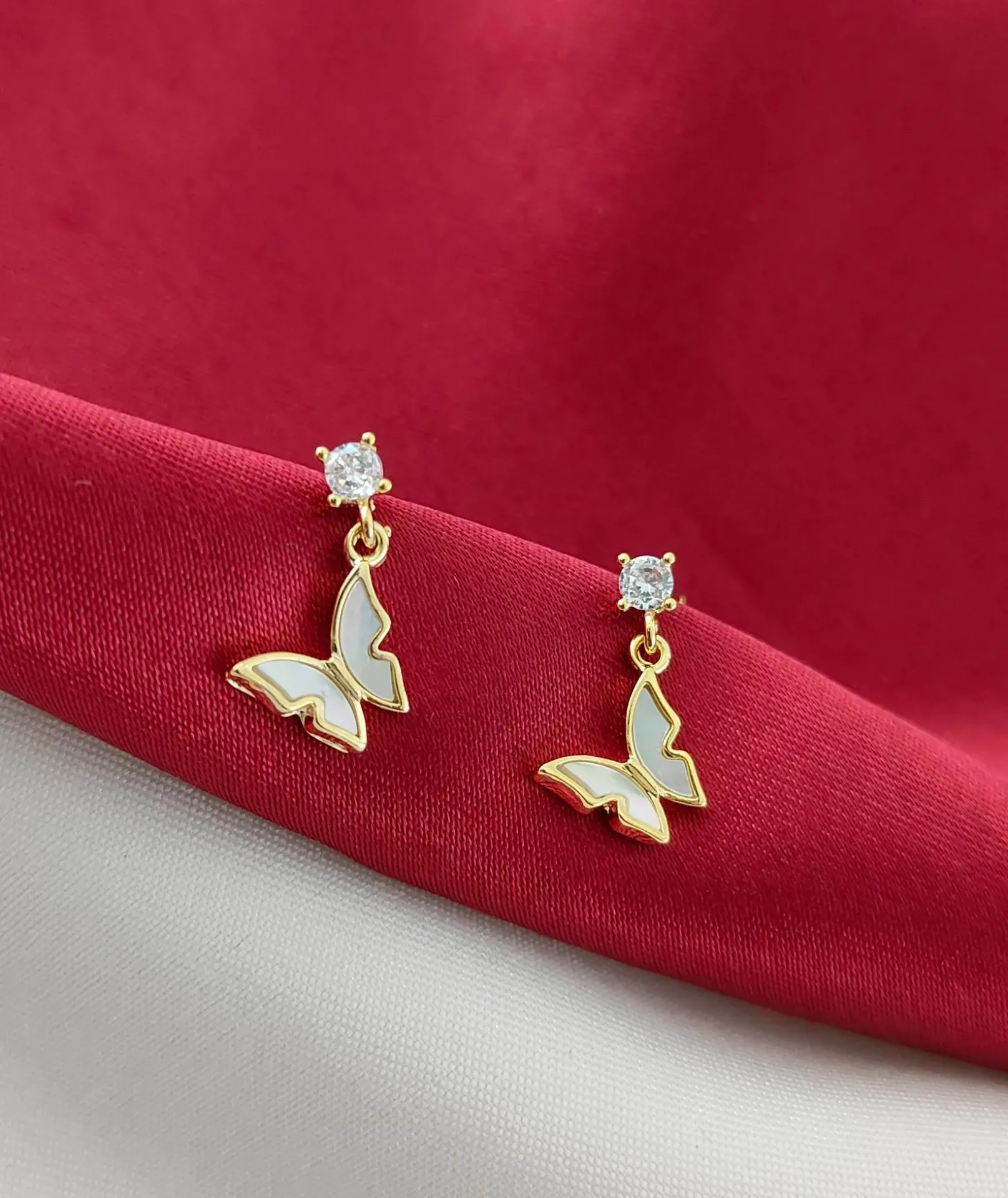 Butterfly Charm Dangle Earrings