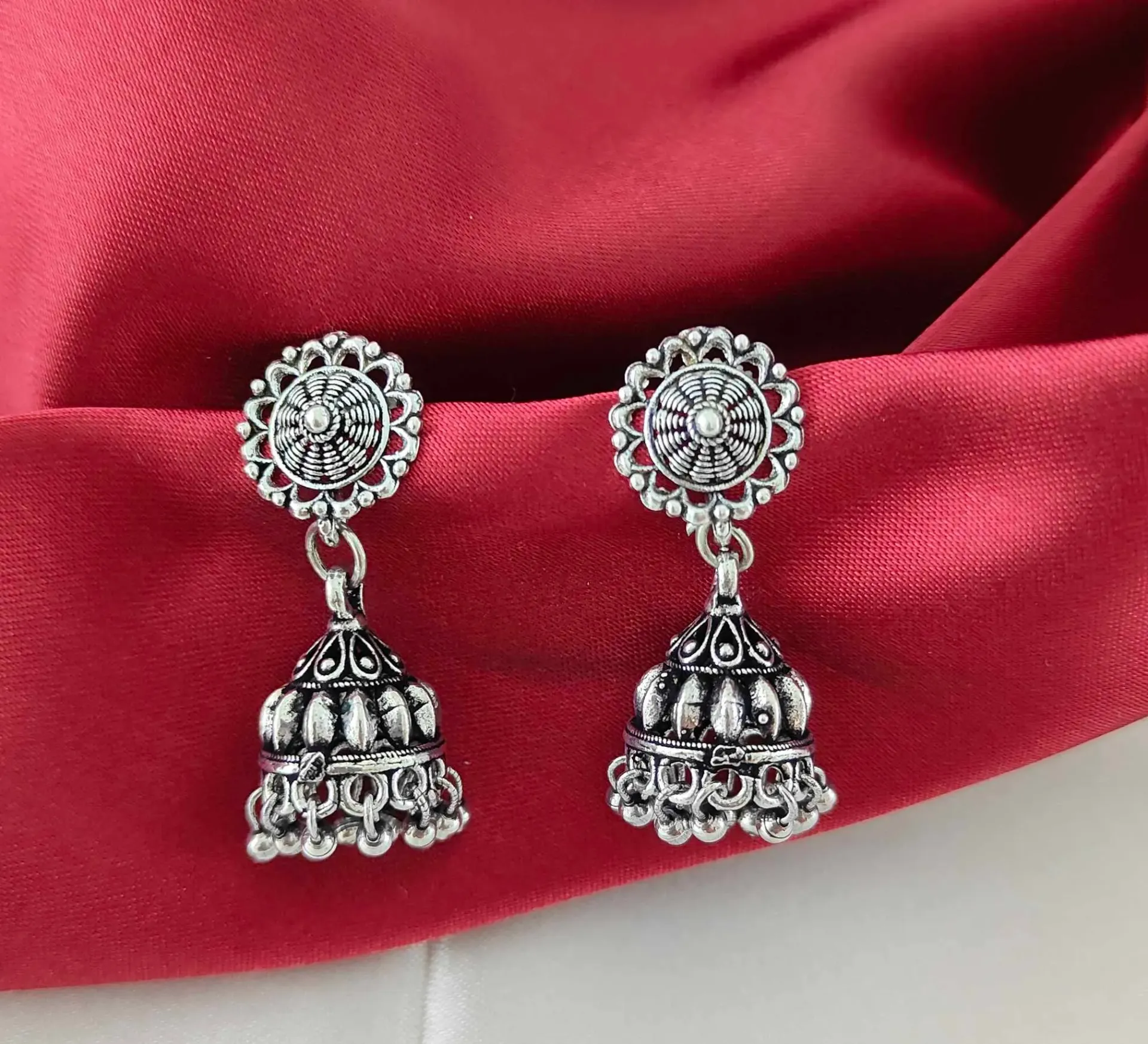 Floral Dome Jhumkas.