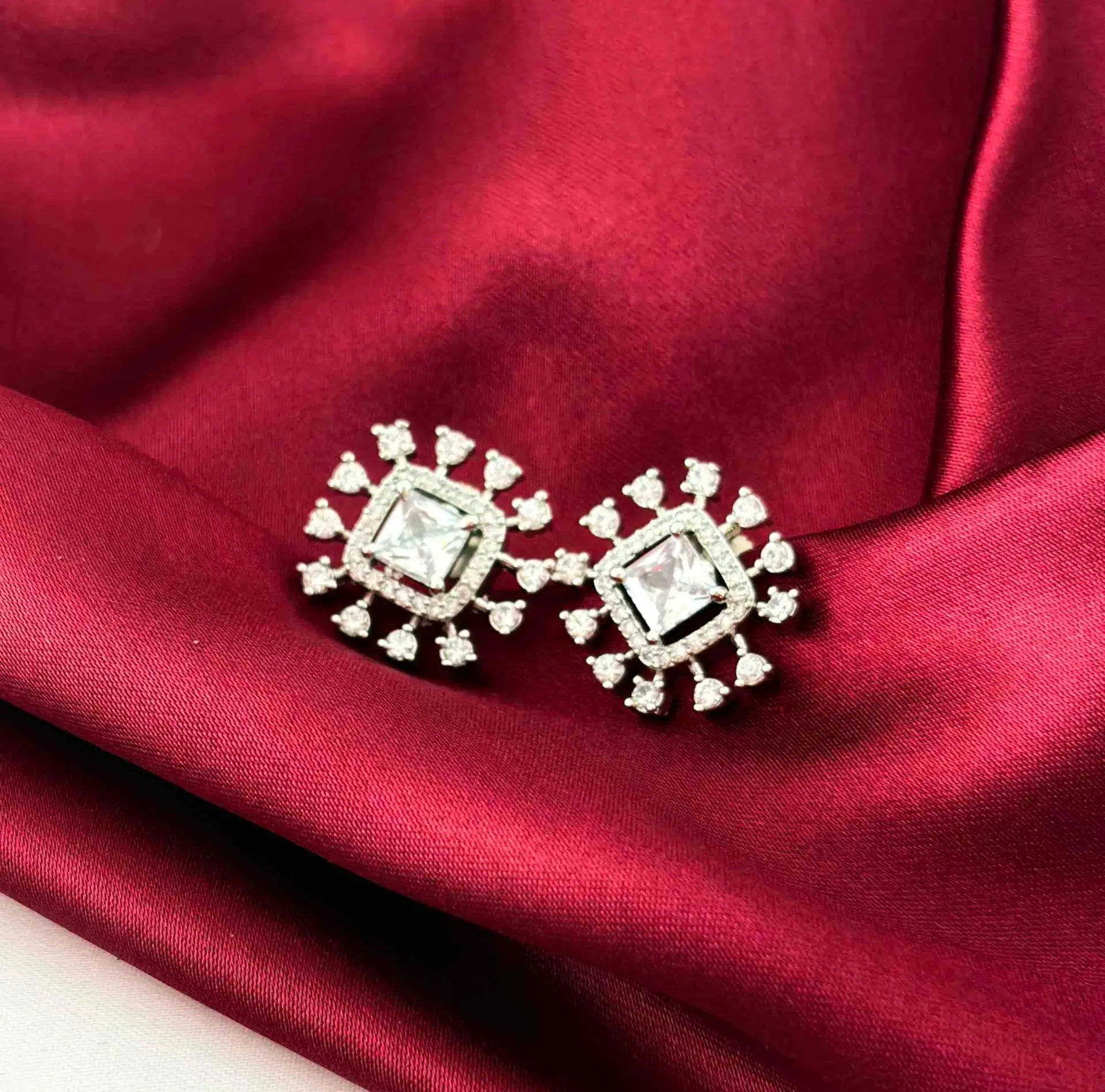 Halo Square Studs
