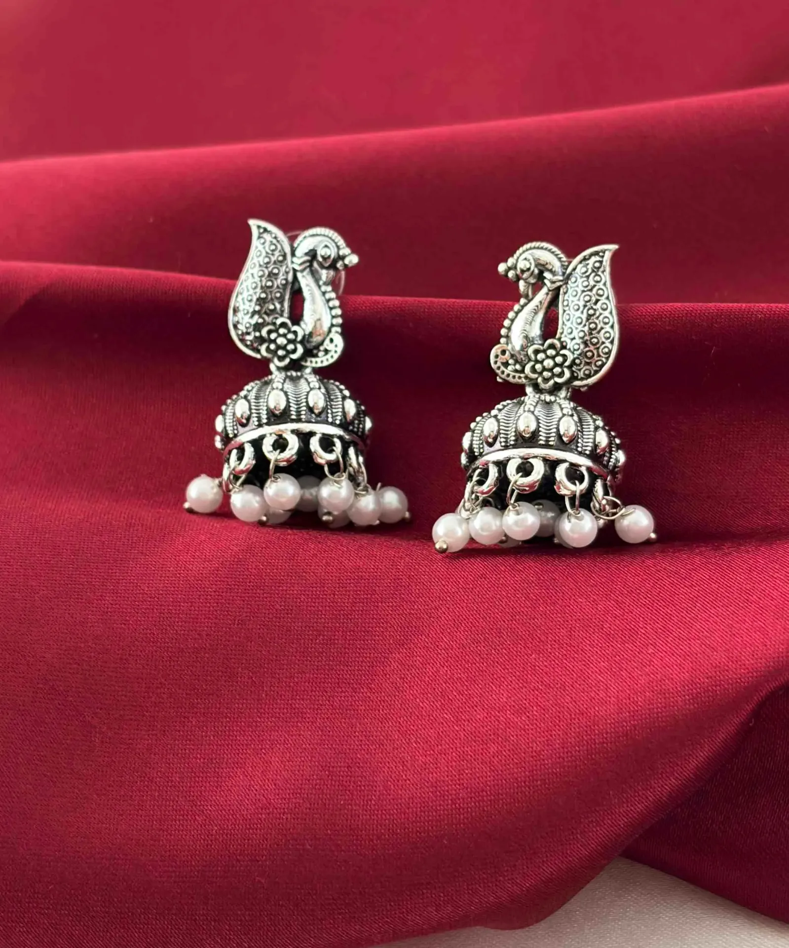 Peacock Jhumkas