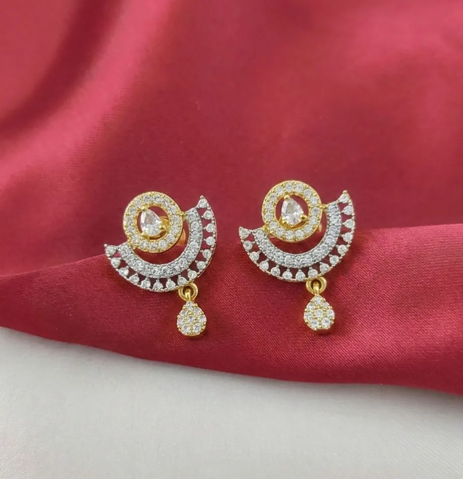 Crescent Drop Studs